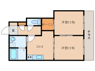 メゾンシャトレールB棟【1階】の間取り
