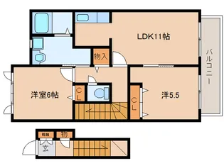 メゾンシャトレールB【2階】の間取り