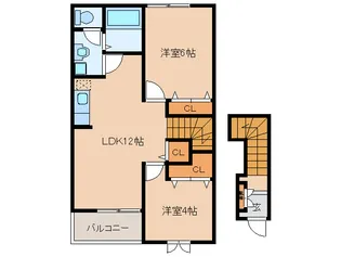 バーングロリア【2階】の間取り