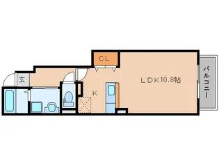 メイプルコートⅡ【105号室】の間取り