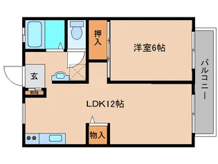 サンライフ新庄A棟【201号室】の間取り