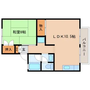 奈良県北葛城郡王寺町元町2丁目【アパート】の間取り