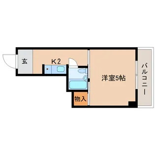 奈良県北葛城郡王寺町久度2丁目【マンション】の間取り