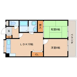 セントーサ西大和【2階】の間取り