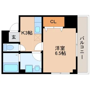 奈良県北葛城郡河合町中山台1丁目【マンション】の間取り