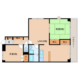 ブランデール法隆寺【2階】の間取り