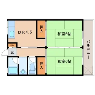 奈良県北葛城郡王寺町舟戸1丁目【マンション】の間取り