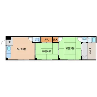 奈良県北葛城郡王寺町王寺1丁目【マンション】の間取り