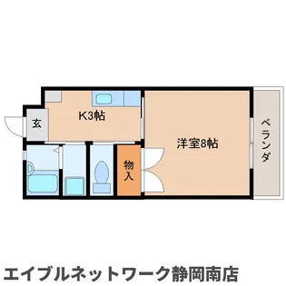 1Kの間取り画像