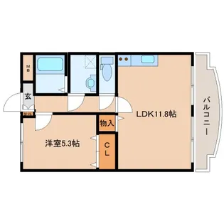 奈良県奈良市あやめ池南1丁目【マンション】の間取り