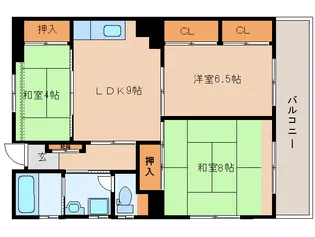 奈良県奈良市あやめ池南7丁目【マンション】の間取り