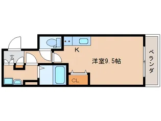奈良県奈良市西大寺小坊町【マンション】の間取り