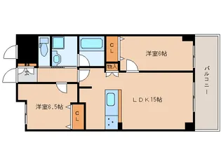 奈良県奈良市西大寺北町1丁目【マンション】の間取り
