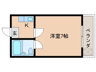 奈良県奈良市西大寺赤田町1丁目【マンション】の間取り