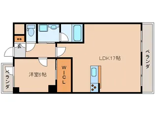 奈良県奈良市宝来1丁目【マンション】の間取り