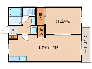 奈良県奈良市菅原町【アパート】の間取り