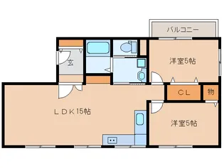奈良県奈良市秋篠早月町【マンション】の間取り