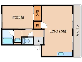奈良県奈良市西大寺本町【マンション】の間取り