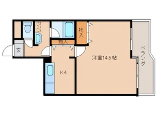 奈良県奈良市秋篠町【マンション】の間取り