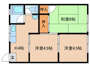 奈良県奈良市六条1丁目【アパート】の間取り