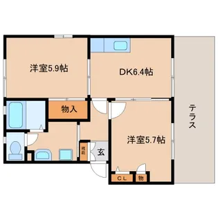 静岡県静岡市葵区安東3丁目【アパート】の間取り
