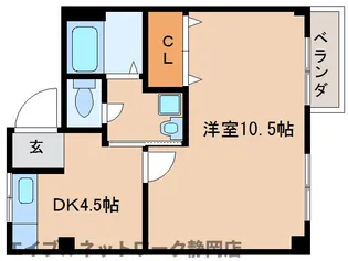 静岡県静岡市葵区梅屋町【マンション】の間取り