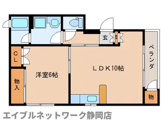 静岡県静岡市葵区大岩4丁目【マンション】の間取り