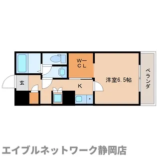 静岡県静岡市葵区音羽町【マンション】の間取り