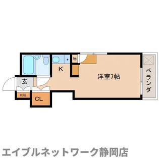 静岡県静岡市葵区上石町【マンション】の間取り