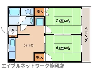 静岡県静岡市葵区川合2丁目【マンション】の間取り