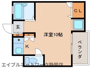 静岡県静岡市葵区川合2丁目【マンション】の間取り