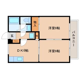 静岡県静岡市葵区北安東2丁目【アパート】の間取り
