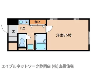 静岡県静岡市葵区駒形通5丁目【マンション】の間取り