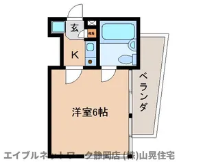 静岡県静岡市葵区三番町【マンション】の間取り