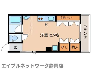 静岡県静岡市葵区城東町【マンション】の間取り