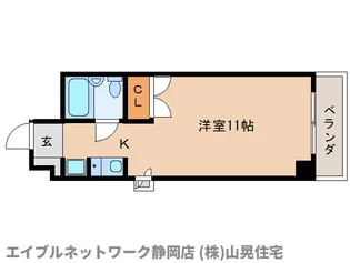 静岡県静岡市葵区末広町【マンション】の間取り