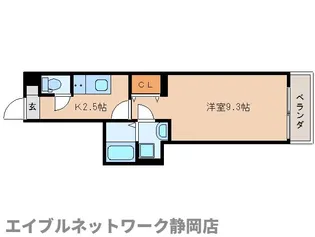 静岡県静岡市葵区清閑町【マンション】の間取り