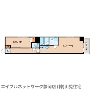 静岡県静岡市葵区鷹匠2丁目【マンション】の間取り