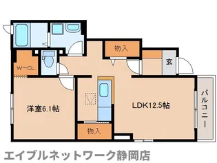 静岡県静岡市葵区建穂2丁目【アパート】の間取り