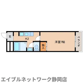 静岡県静岡市葵区伝馬町【マンション】の間取り