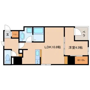 静岡県静岡市葵区東静岡1丁目【マンション】の間取り