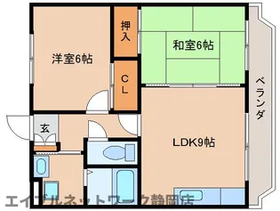 静岡県静岡市葵区羽鳥3丁目【マンション】の間取り