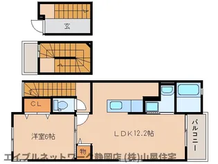 静岡県静岡市葵区羽鳥5丁目【アパート】の間取り