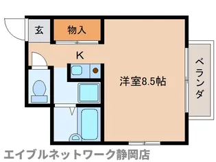静岡県静岡市葵区馬場町【マンション】の間取り