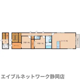 静岡県静岡市葵区東草深町【アパート】の間取り