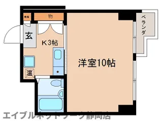 静岡県静岡市葵区人宿町1丁目【マンション】の間取り