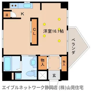 静岡県静岡市葵区日出町【マンション】の間取り