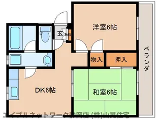 コーポ・ポシェット6【2階】の間取り