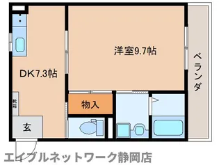 静岡県静岡市葵区古庄3丁目【マンション】の間取り
