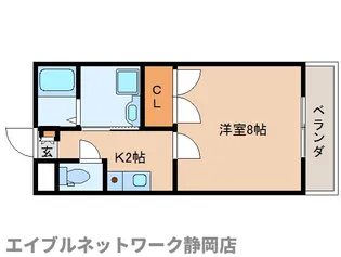 静岡県静岡市葵区古庄3丁目【マンション】の間取り